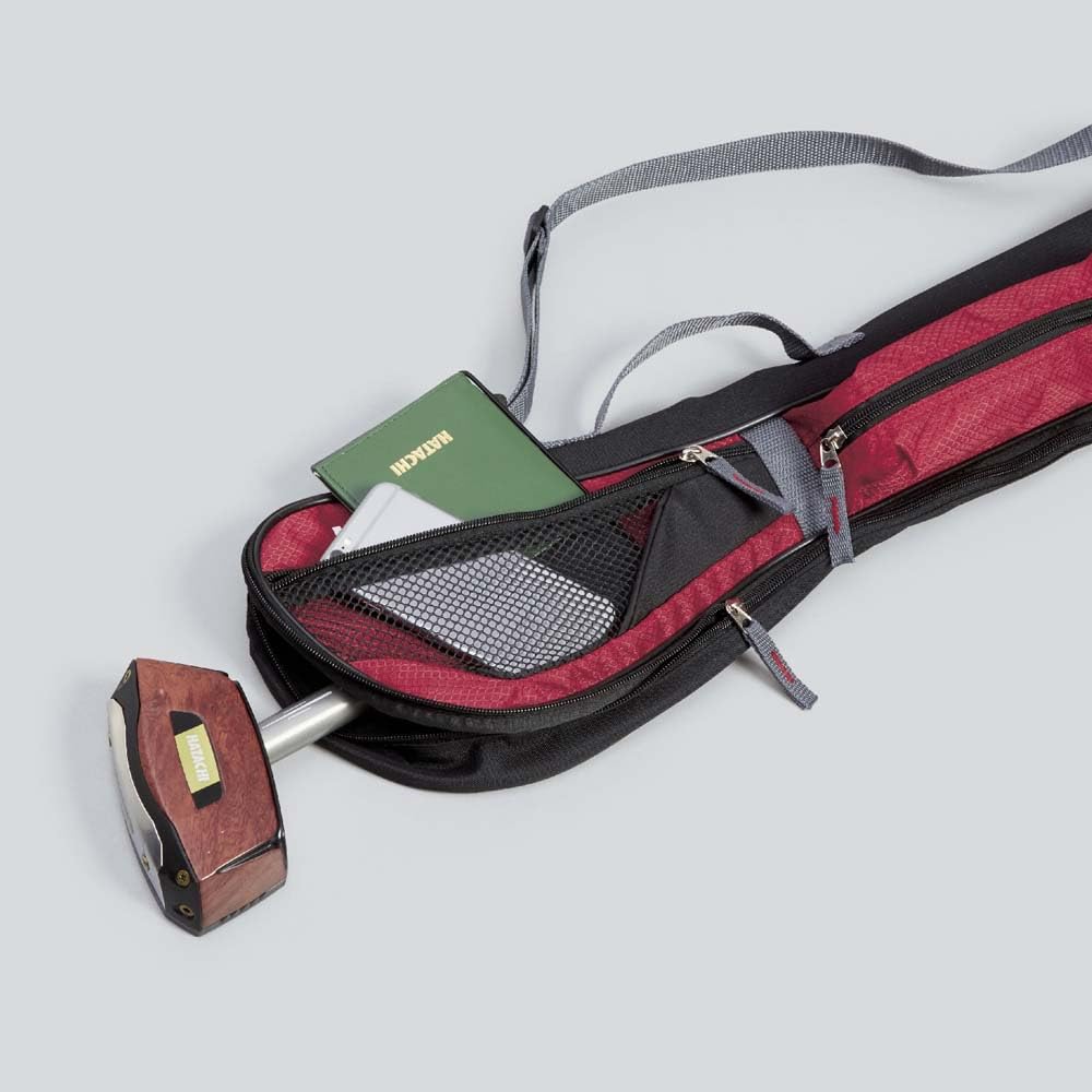 [HATACHI Official] Multi-Club Case  Hatachi Industry Hatachi Ground Golf Supplies bh7004 Case Ground Golf with Mesh Pocket Multiple Storage Easy to