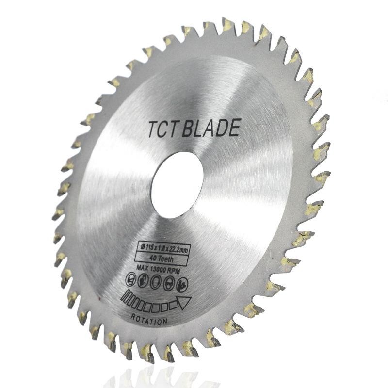 1pcs 115mm Woodworking Circular Saw Blade with a Diameter of 22.2mm and 40 Teeth Wood Cutting Saw Blade