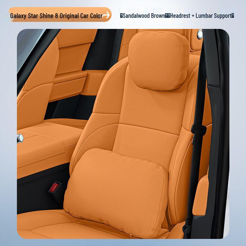 Galaxy Star 8 Auto-Innenraum-Set: Kopfstütze mit Lendenwirbelstütze und Nacken- und Taillenpolstern