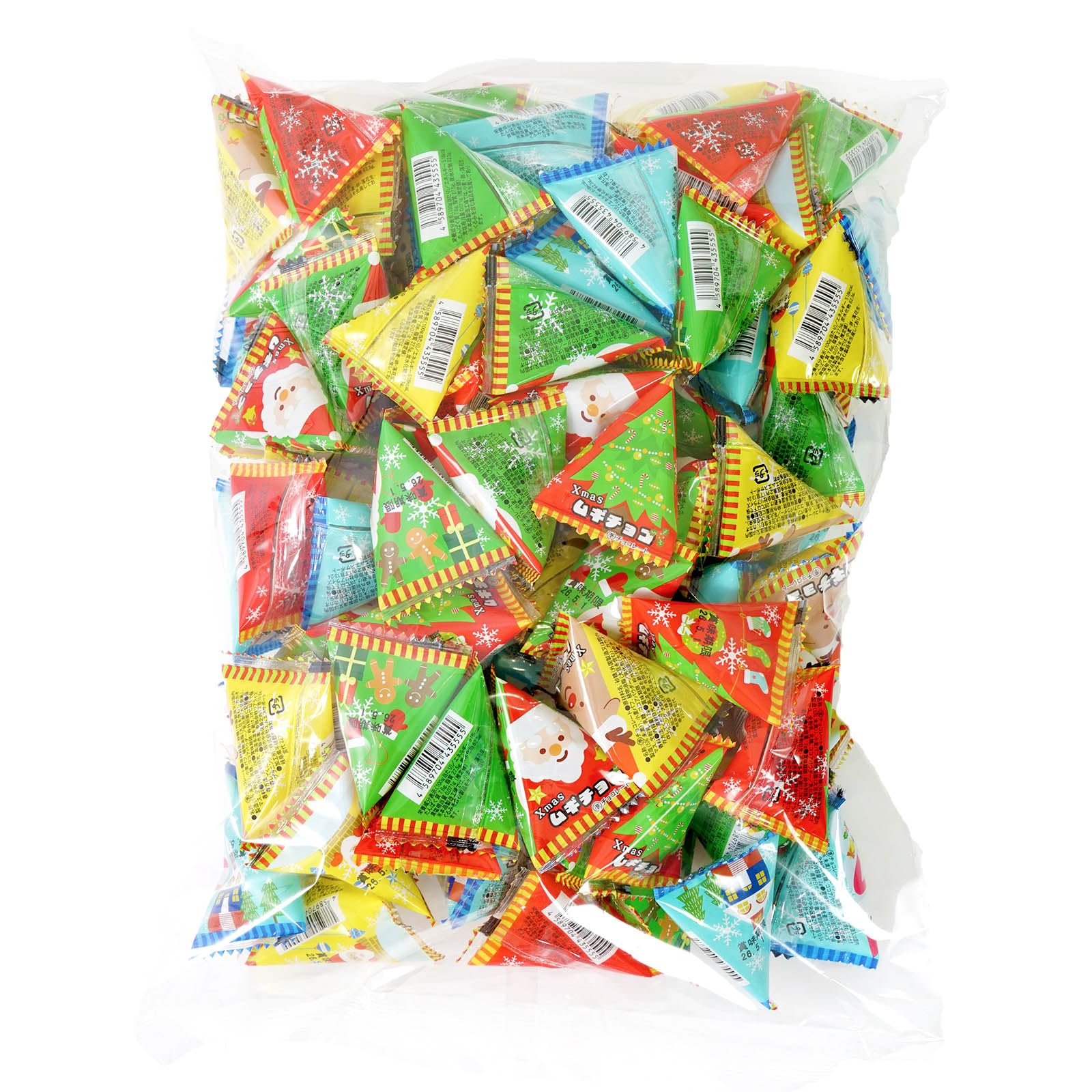 Christmas Mugi Choco Tetra, individually wrapped, 100 pieces