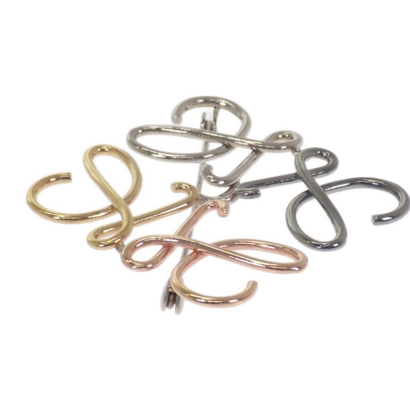 Loewe J000245X10 Brooch Multicolor/gold Metal Women