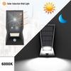Smart Waterproof Solar Wall Lamp with Large Photovoltaic Panel for Garden, Terrace, and Garage