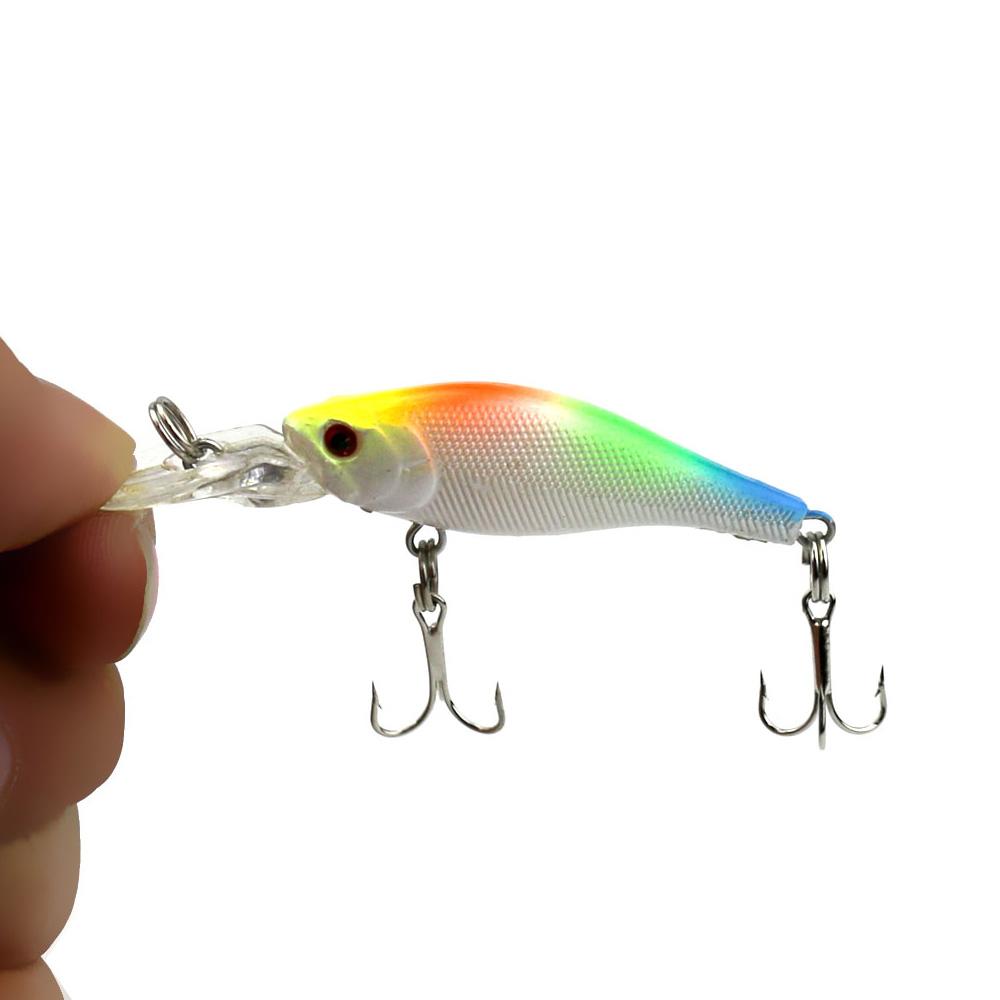 1PCS 6.3cm 4g Mini Minnow Fishing Lure Deepwater Environment-friendly Hard Bait 0.9-2.7m