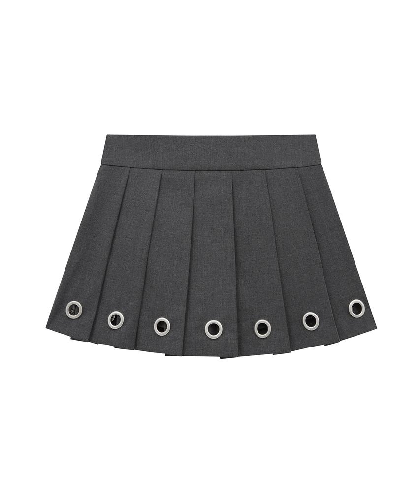 Midnight Move Eyelet Skirt (Grey)