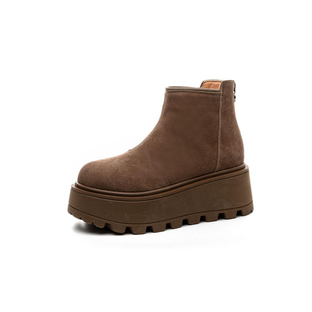 2025 New Casual Short Boots Women's Martin Boots Non-slip Heightened Thick-soled Snow Boots Children's Autumn and Winter Women's Shoes 9079