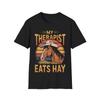 Id Rather Be At The Barn Tshirt Horse Riding Gift Equestrian Tee Short Sleeve Crew Neck Top For Summer Spring Clothing
