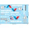 Valvoline Midget-Speedway Slot Car Decals - 1/18 1/24 1/32 1/64 - Water Decals - Waterslide, 1/32 - Waterslide, 1/24