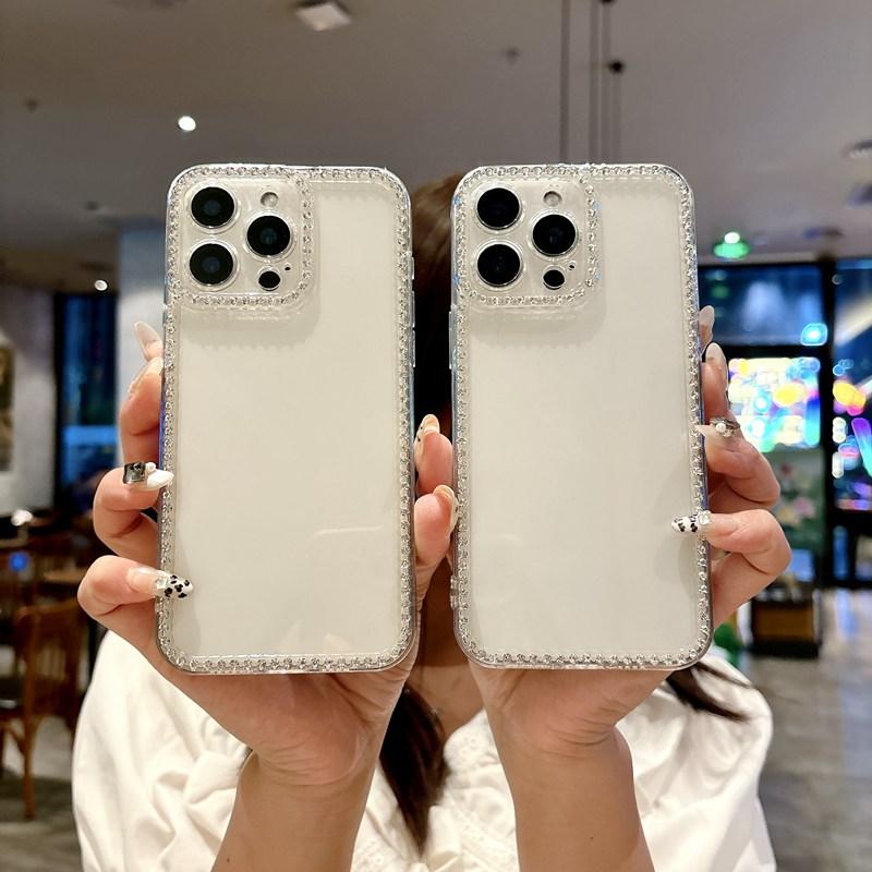 Glitter Bling Diamond Clear Phone Case For Xiaomi Redmi Note 13 14 Pro Plus 4G 5G 14C 13C Redmi A4 A3 Pro A3X Turbo 4 Soft Cover