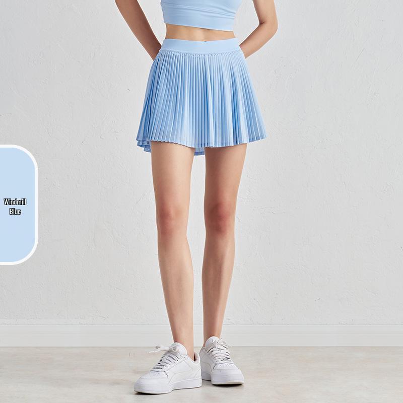

Юбка-плиссе для тенниса с высокой талией и шортами для повседневной носки L