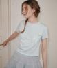 AEGO FREEDOM LAB Serendipity Crop T-Shirt_Sky Blue
