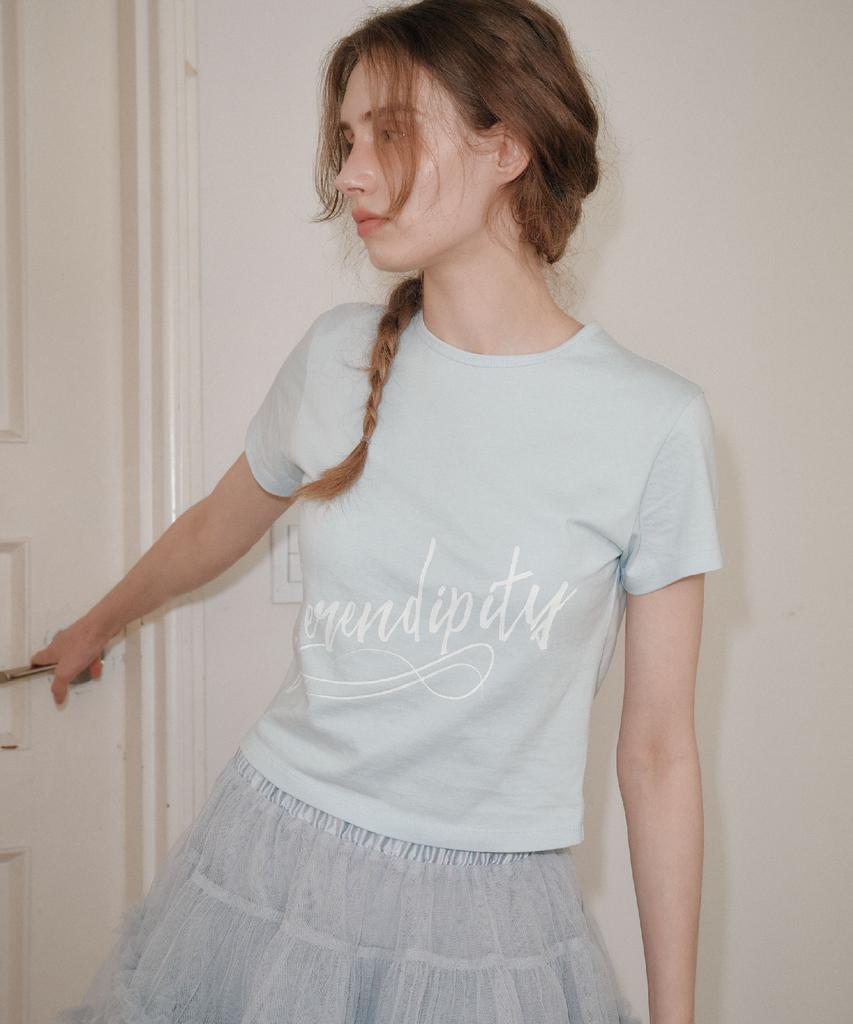 AEGO FREEDOM LAB Serendipity Crop T-Shirt_Sky Blue