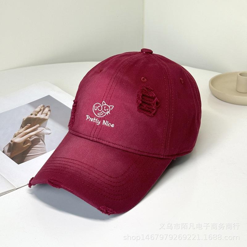 Summer new letter embroidered baseball cap children's fashion casual cartoon travel sun protection versatile cap