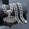 Amazon hot-selling hip-hop fashion new Hustla Money pendant necklace necklace European and American cross-border trendy brand jewelry