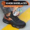 Rotary Button Steel Toe Cap Safety Shoes For Men Light Breathable Sneaker Comfortable Indestructible  Work Sneakers