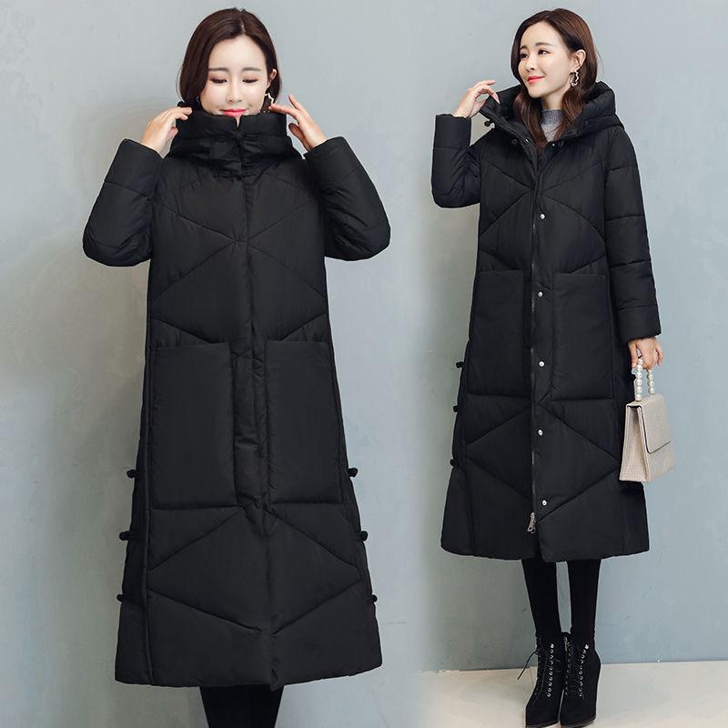 Women's Retro Ethnic Style Long Cotton-Padded Jacket - Winter 2025 Collection