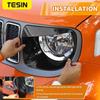 Car Front Grille Headlight Lamp Decoration Cover for Jeep Renegade 2019 2020 2021 2022 2023 2024 Lamp Hoods Exterior Accessories