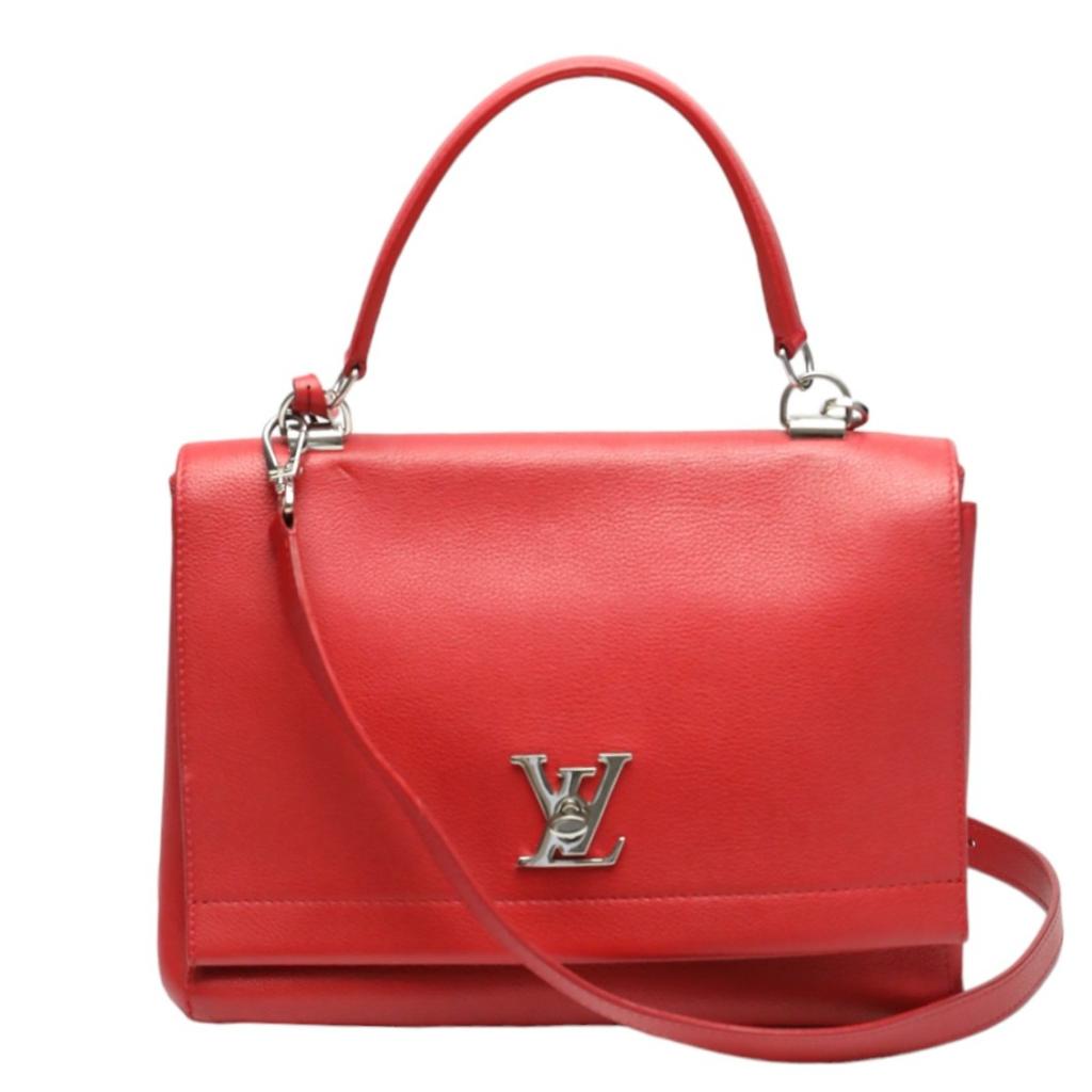 Louis Vuitton Calfskin Rock Me II Shoulder Bag Grain Calfskin Leather M50363 Used