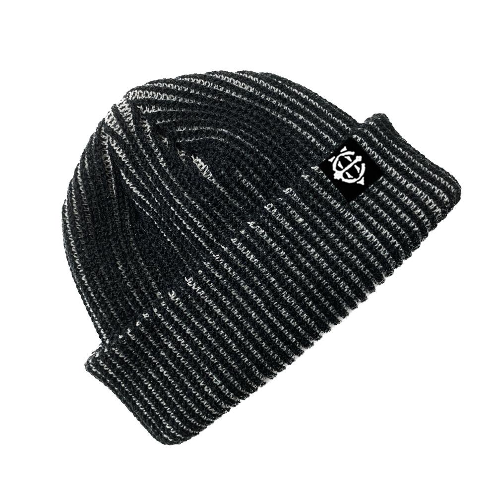 EIGHTVOLUME Ev Double Ribbed Short Beanie (Black)