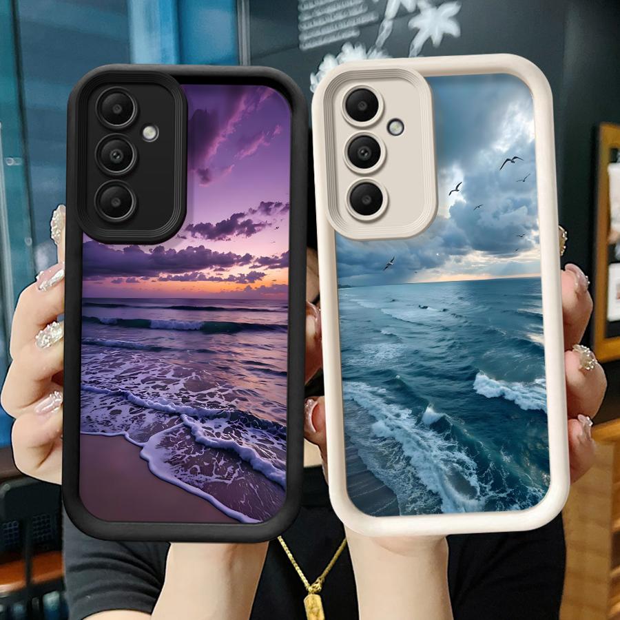 Sunset Coast Scenery Case for Samsung Galaxy A16 A15 A56 A23 A71 A72 A35 A36 A12 A13 A34 A51 A73 A26 A32 A53 A54 Phone Cover