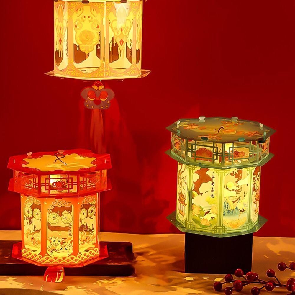 Blessings Mid-Autumn Festival Lantern Good Luck DIY Lantern Material Kit Festival Decoration