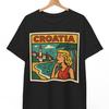 Croatia Retro Comic T-Shirt: Vintage Balkan Pop Art Tee