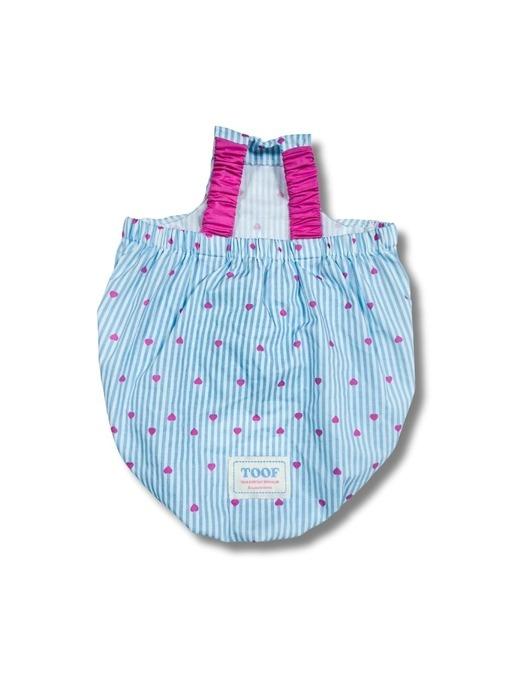 

TOOF HEART STRIPE WOVEN BALLON TOP XL