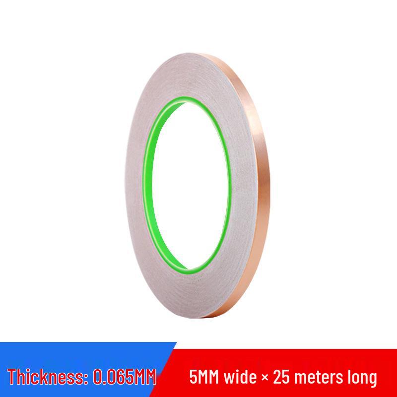 Double-Sided Conductive Copper Tape for Shielding, DIY Circuit Mods, Heat Dissipation, and Temperature Resistance