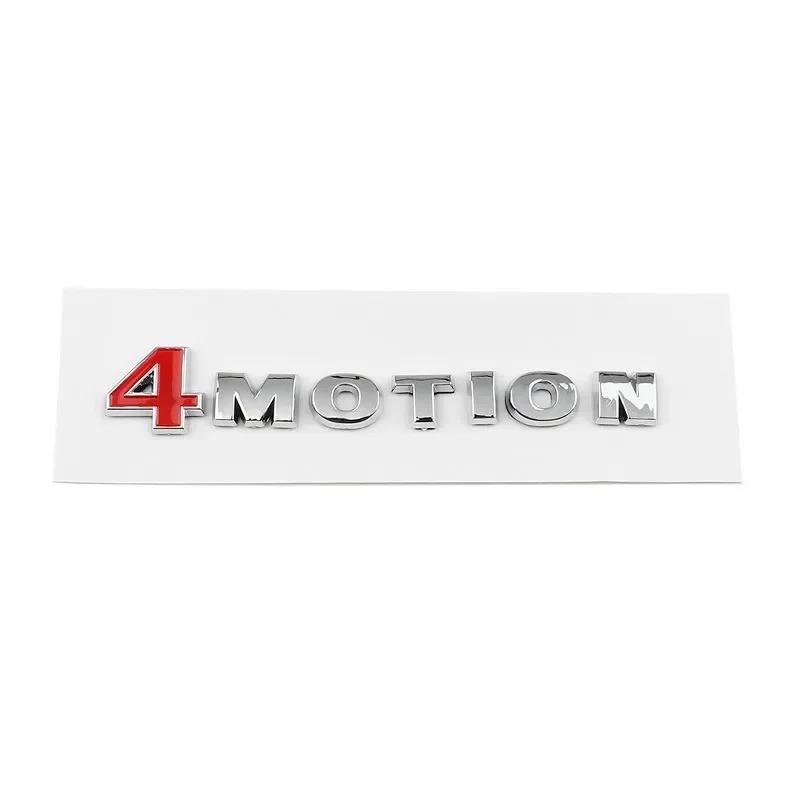 Krom 4MOTION Baklucka Emblem Märke för 4MOTION Klistermärke Dekal Passat Tiguan Touareg Golf Polo