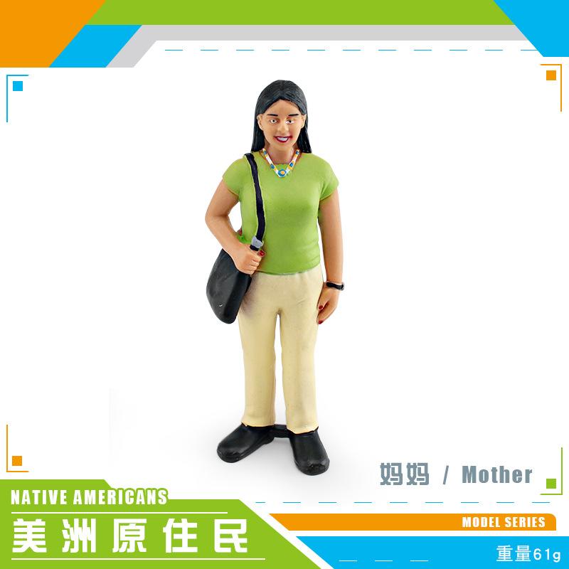Simulated Family Member Character Model Grandpa Grandma Dad Mom Doll Parent-Child Relationship Static Ornament