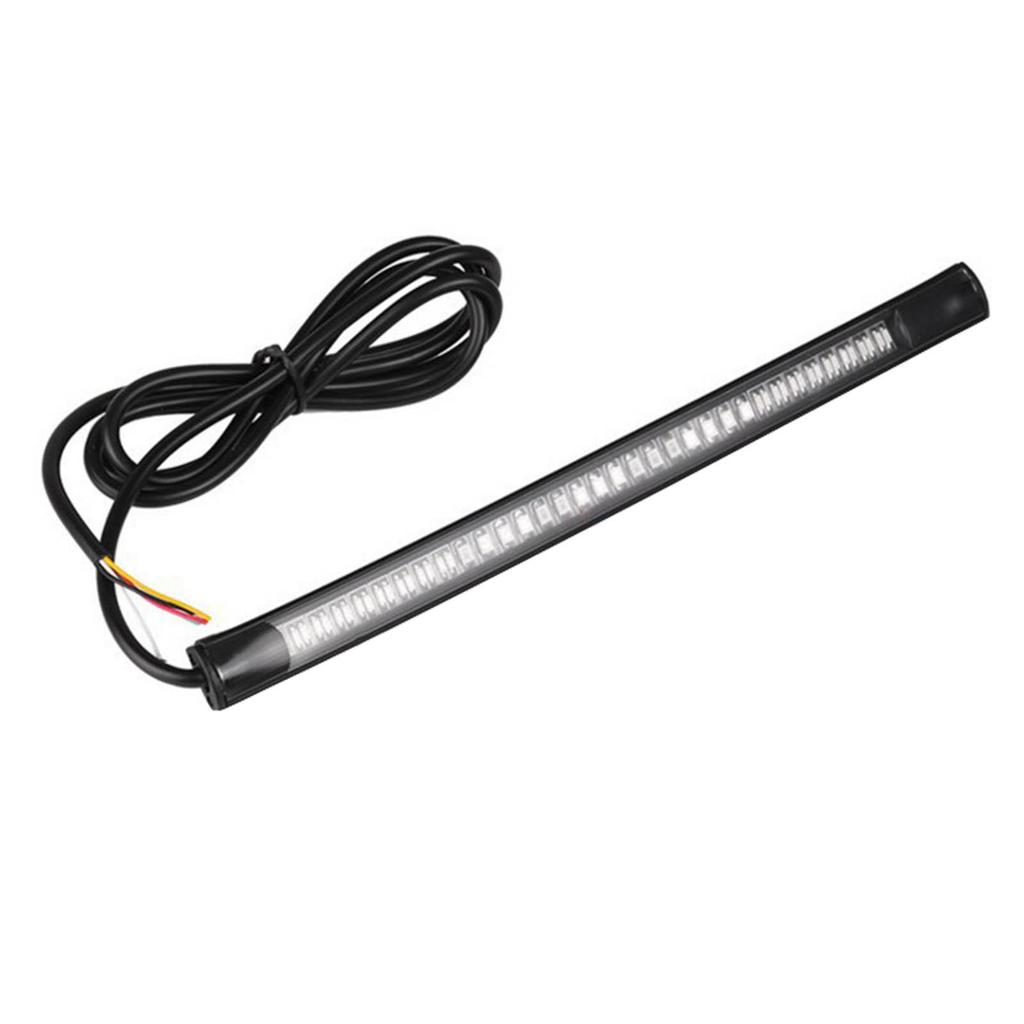 Motorcycle LED License Plate Light Multifunctional Red Yellow LED Tail Light for Modification