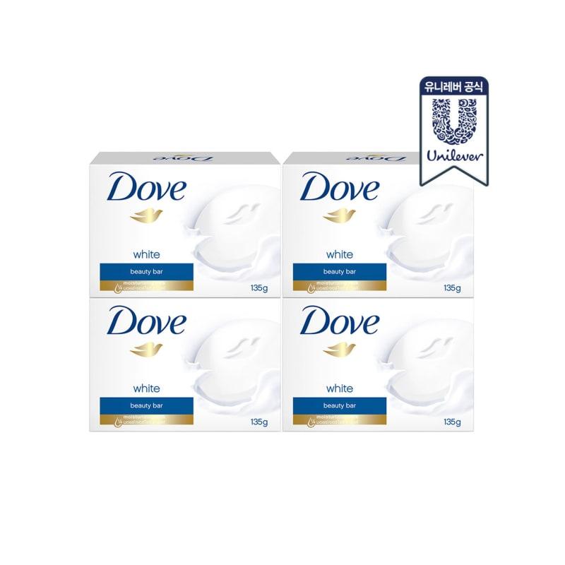 Dove Soap Bulk White Beauty Bar 135g (4 pcs)