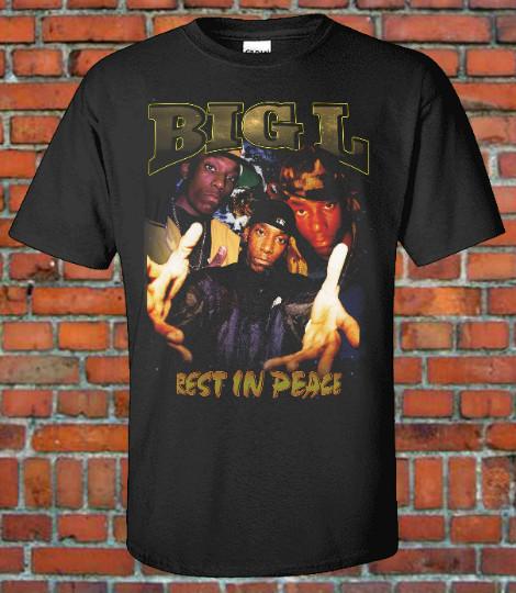 BIG-L Rap Hip Hop Rapper 90s Retro Vintage T Shirt Bootleg Style Harlem NYC Unisex T-Shirt XXL