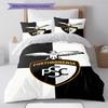 Portimonense SC Pattern Bedding Set Quilt Cover Pillowcase Home Decor Gift (1 * Duvet Cover + 2 * Pillowcase, Without Core)