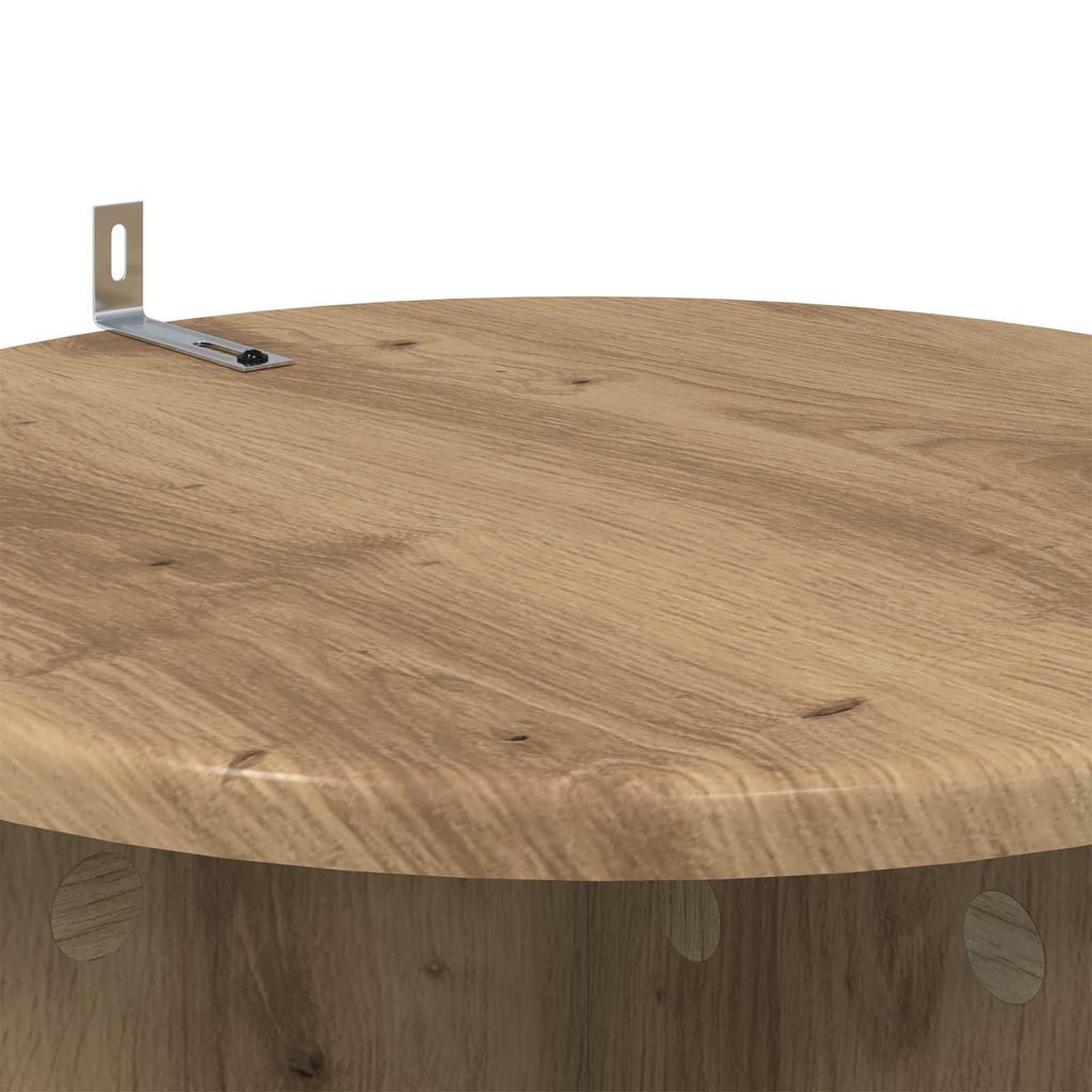 Plant Stand 2 pcs Artisan Oak Ø40 x 60 cm Engineered Wood