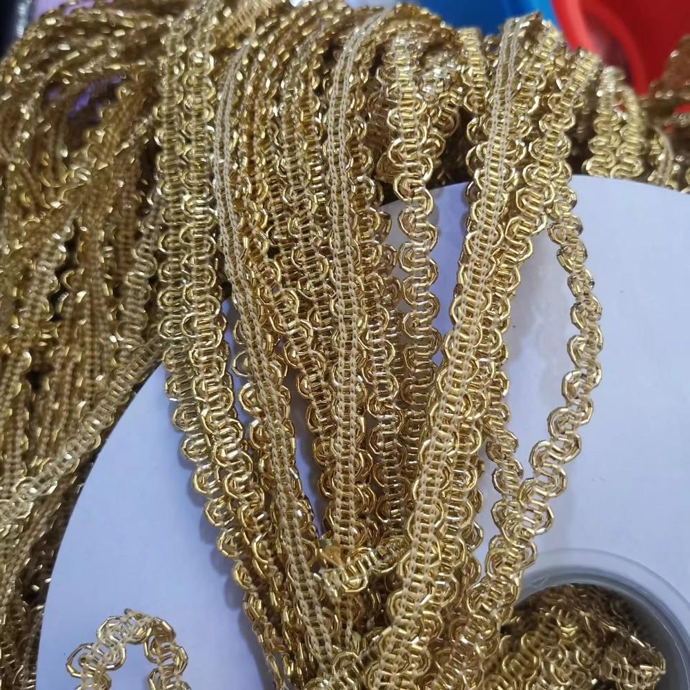 Metallic Thread Wave Ribbon S Curve Metallic Trim Shiny Lace Trim  Garment Embellish