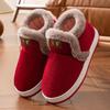 Cotton Shoes Non-slip and Warm Home Cotton Slippers Bag Heel Women Men's Velvet Thick-soled Boots