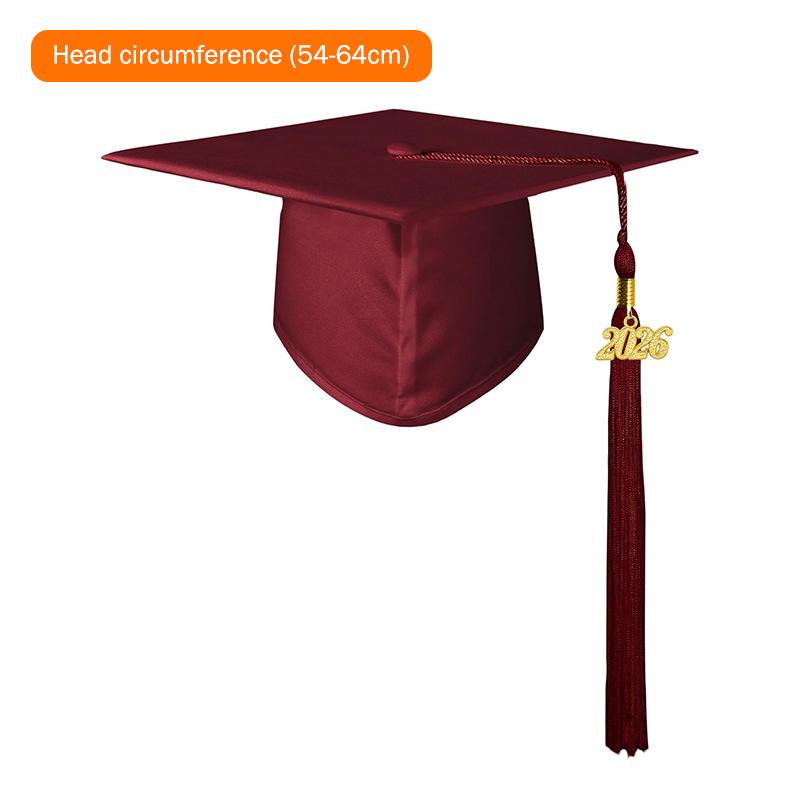 2026 Graduation Cap Headwear With Tassel For High School & Bachelor Degree Cap Unisex Graduation Dress Ceremony Hat Master