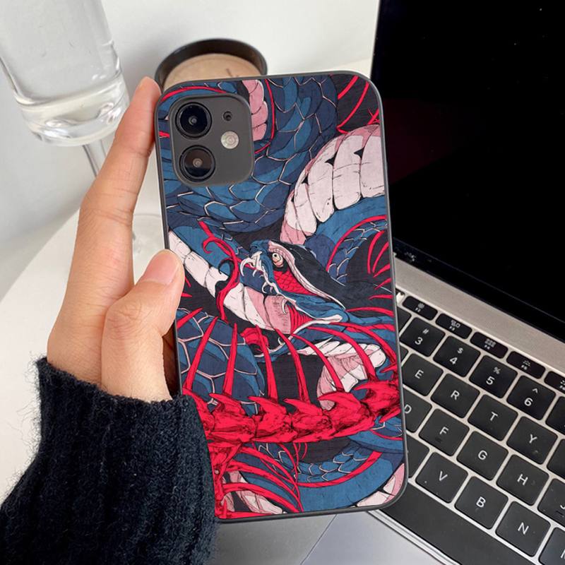 Japanese Style Art Japan Phone Case for iphone 13 8 7 6S Plus X 5S SE 2020 XR 11 12 mini pro XS MAX