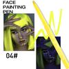 Im Dunkeln leuchtender Eyeliner-Stift, UV-Schwarzlicht, fluoreszierender Gesichtsbemalungsstift, wasserfest, waschbar, für Kinder und Erwachsene, Party, Cosplay, Make-up, bunte Körperkunstbemalung
