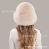 Women Winter Thick Warm Faux Fur Bucket Hat Fluffy Fashionable Ear Flaps
