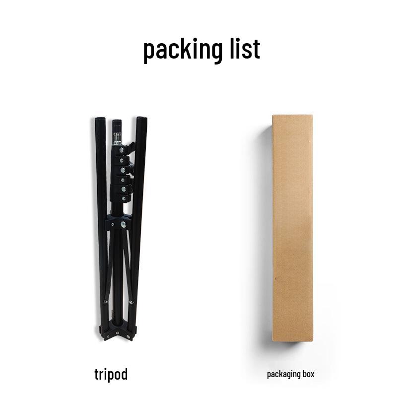 2m Foldable Photography Tripod for Studio & Live Streaming with Fill Light