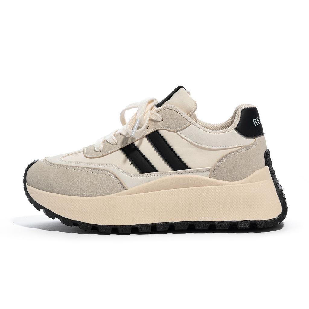 Popular 2025 Spring New Waffle High Value Increase Versatile Non-slip Comfortable Korean Daily Trend Women's Shoes