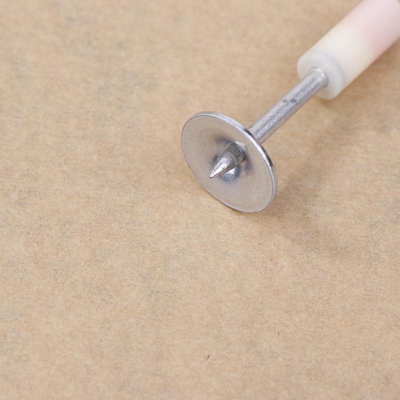 50Pcs Steel Nail Manual Rivet Nail Gun Round Nails Concrete Wire Slotting Slotting Device Metalworking Fastening Tool