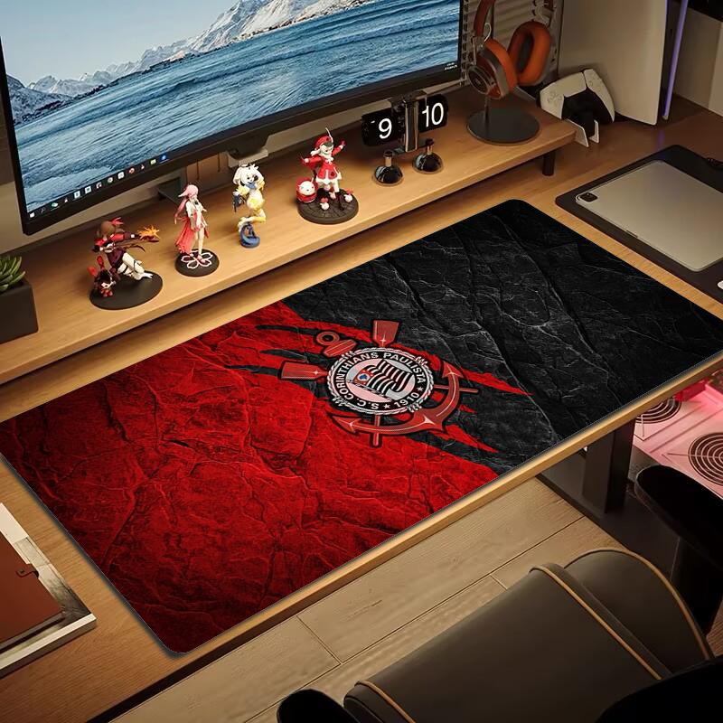 Corinthians Paulistinha Mouse Pad Large Gaming Table Cushion Non-slip Laptop Tablet Big Mousepad XXL Mat Mini PC Playmat With Lock edge_XIA