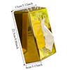 Modern Luxury Desktop Paper Box Plastic Decorative Napkin Paper Case Golden Octagonal Napkin Holder Dining Table