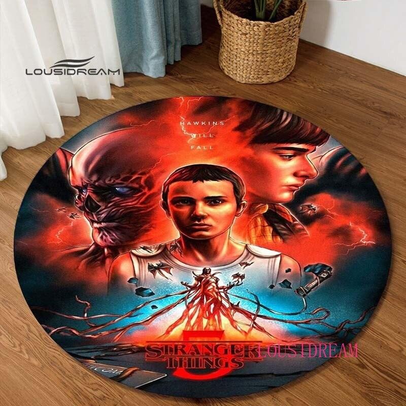 Stranger Things Horror Halloween Personaje de Film Desen Animat Covor Covoraș de Podea pentru Dormitor Scaun Cadou de Sărbători Covor Rotund