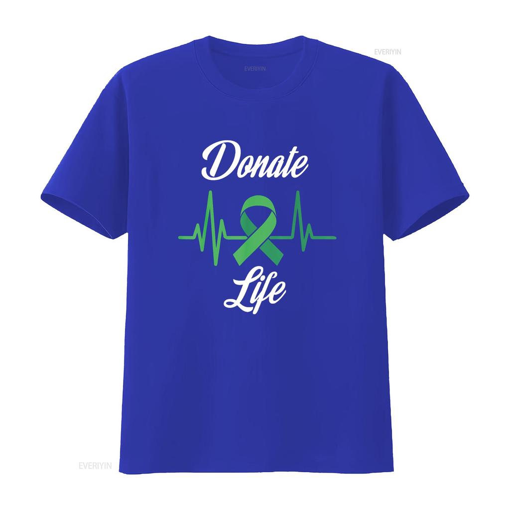 Organ Donors Heartbeat Donate Life T Shirt Vintage Washed Comfortable Stylish Breathable Slightly Stretched Soft Fashion