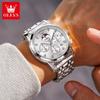 OLEVS Herrenuhr Original Modemarke Quarzuhr Wasserdicht Mondphase Multifunktionale Chronograph Luxus Männer Geschenk Neu