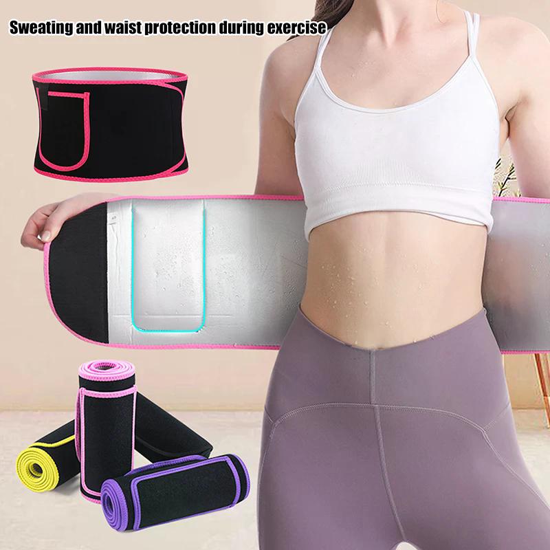 Sport Schweißausbruch Taillenstützgürtel Body Shaper Laufen Fitnessstudio Taillentrainer Bauchfettverbrennung Training Sauna Gewichtsverlust