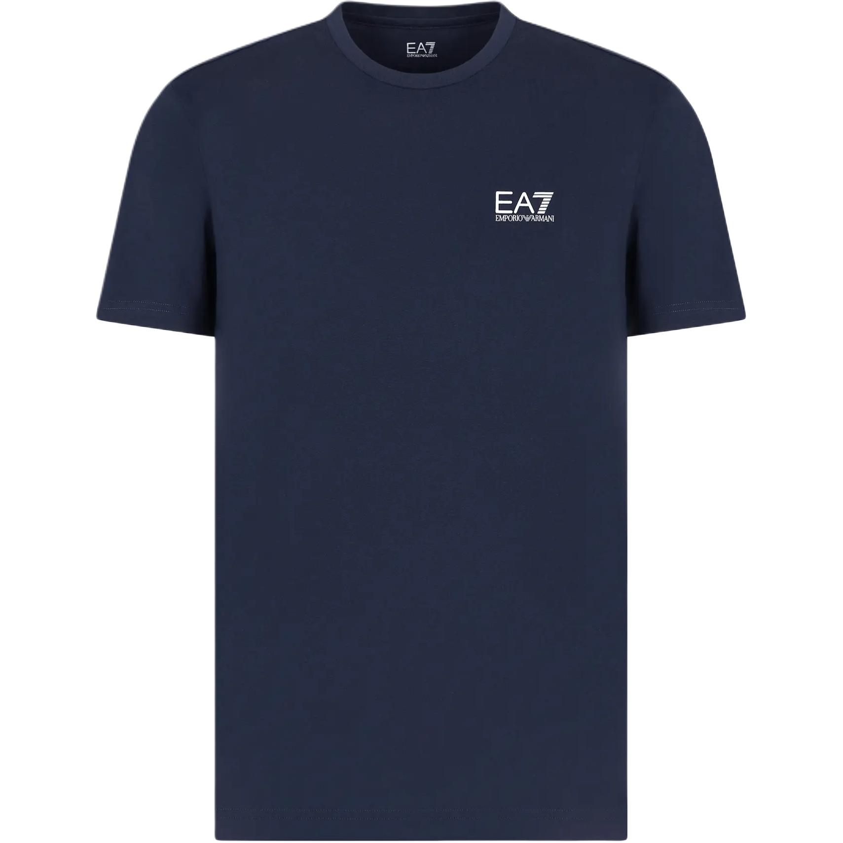 

Emporio Armani EA7 Mens Cotton Slim Fit Short Sleeve Round Neck Training T-Shirt Men tops Navy-Blue 8NPT25-PJVPZ-0562 M